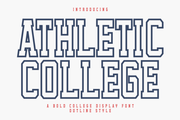 Athletic College Outline: Your Go-To Varsity Typeface