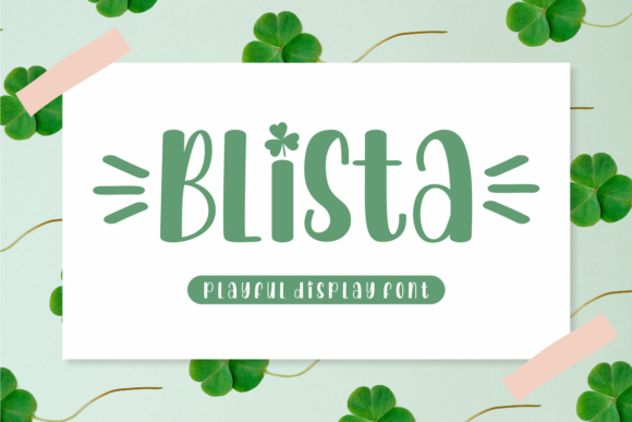 Blista: A Versatile Display Font for Creative Projects