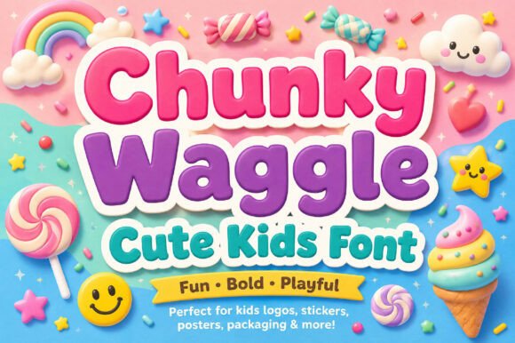 Chunky Waggle: The Playful Font for Joyful Designs