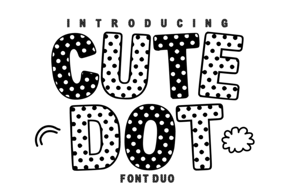 Cute Dot Duo: A Whimsical Font for Joyful Designs