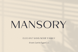 Mansory: The Sans Serif for Modern Masterpieces