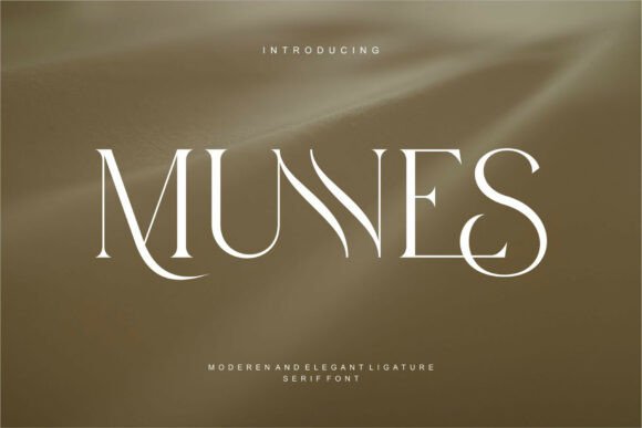 Munnes: A Serif Font with Vintage Soul and Modern Edge