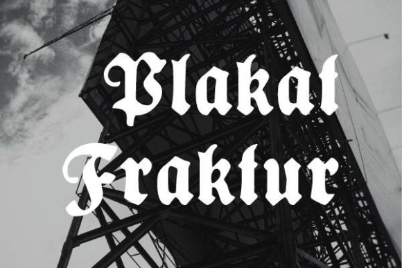 Plakat Fraktur: Bold Blackletter for Modern Branding