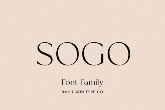 Sogo: The Sans Serif Font for Modern Brand Elegance