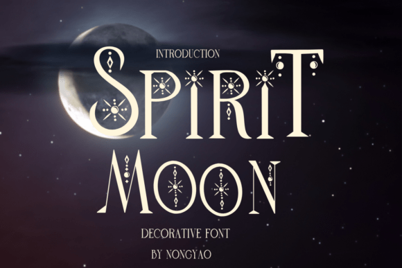 Spirit Moon: A Creative Font for Modern Design Projects