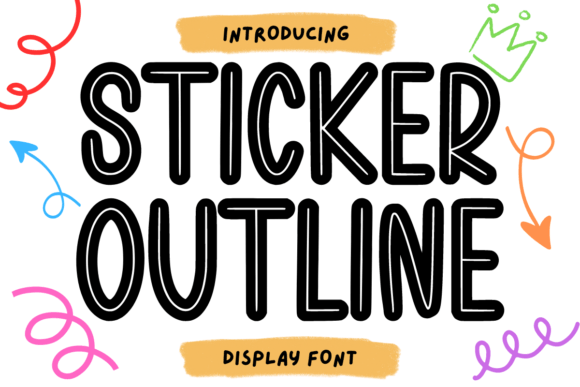 Unlocking Creativity with the Sticker Outline Typeface