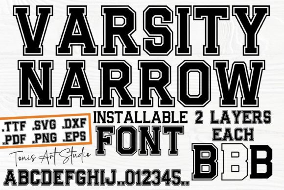 Varsity Narrow: The Bold Display Font for Sports & Beyond