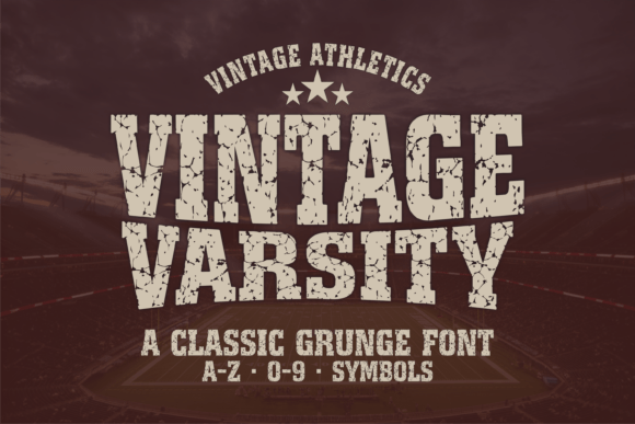 Vintage Varsity: The Bold Typeface for Authentic Branding